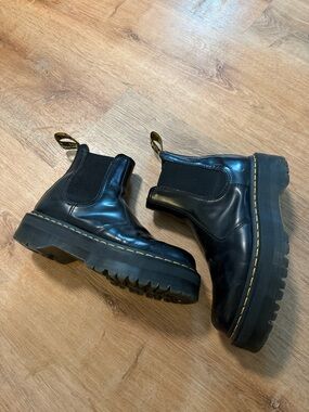 Dr. Martens Black Platform Chelsea Boots